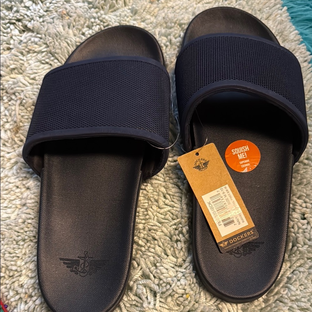 Dockers Dark Blue Slide Sandals